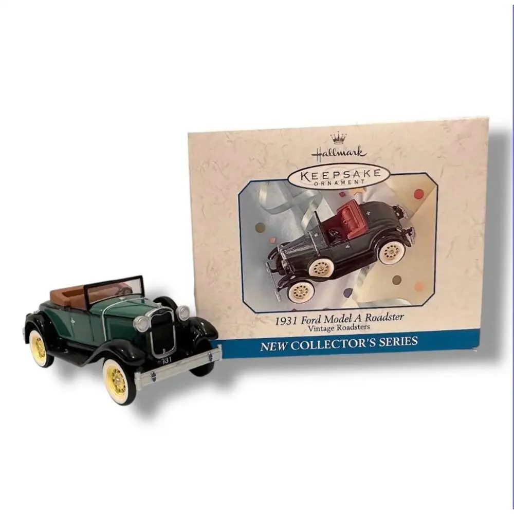 Hallmark 1998 1931 Ford Model A Roadster Ornament 1st Series Die-Cast Metal VTG